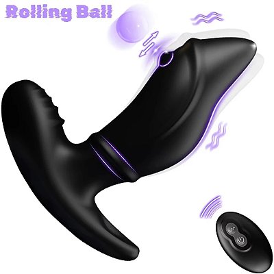 Plug anal vibratório em silicone com controle remoto