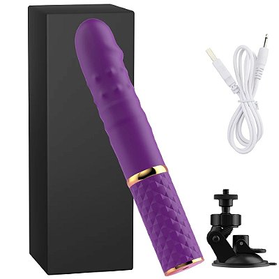 Maquina do sexo vibrador com ventosa e movimento vai e vem