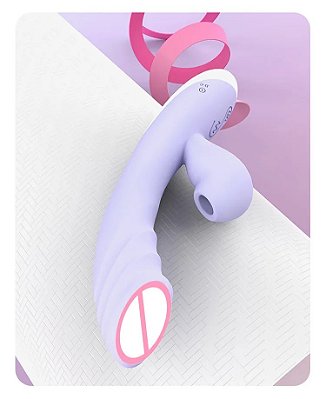 Vibrador com sugador de clitóris