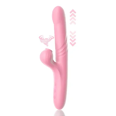 Vibrador vai e vem ponto G e estimulador clitoriano