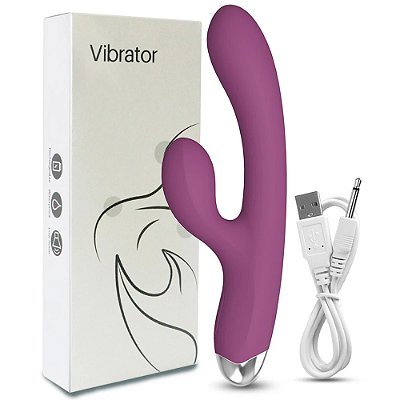 Vibrador com esferas rotativas movimento vai e vem e sugador
