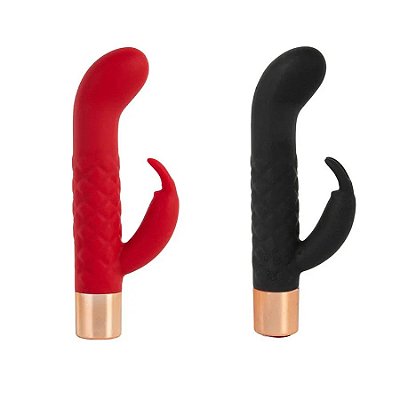 Vibrador ponto G com estimulador rabbit