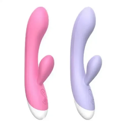 Vibrador com estimulador clitoriano