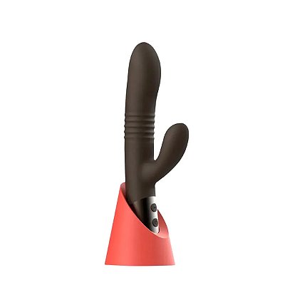 Vibrador vai e vem com estimulador clitoriano Haylei