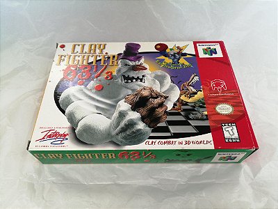 CLAY FIGHTER63 1/3 jogo norte-americano N64