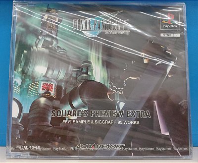 1996 PS1 Final Fantasy VII Sample Demo Square Preview Extra JPN Novo em folha lacrado