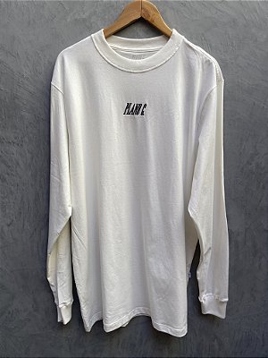 Camiseta M/L Plano C "LOGO" - Off White