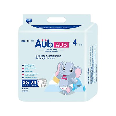 Fralda Descartável para Bebês AUB Mega Pacotão Alta Absorção