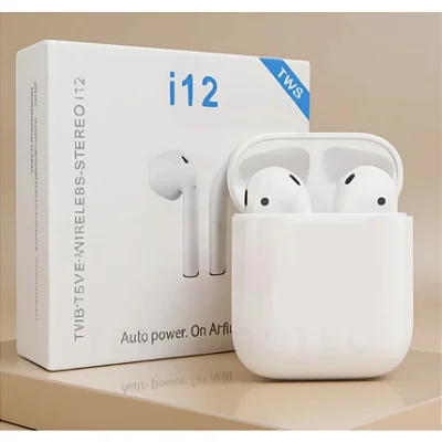 Fone de Ouvido Sem Fio i12 Tws Bluetooth 5.0 Com Touch