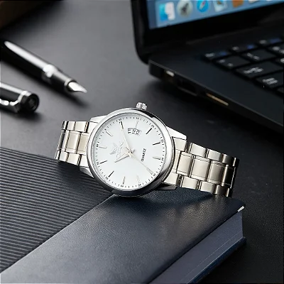 Relógio Masculino OPK 6010 em Aço Inoxidável