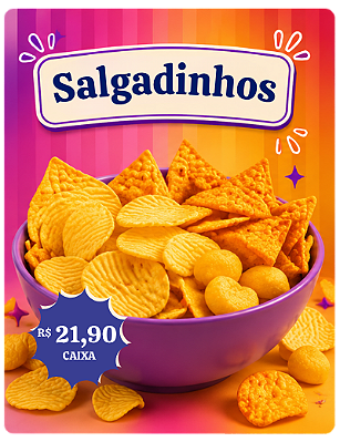 Salgadinhos Mini Banner