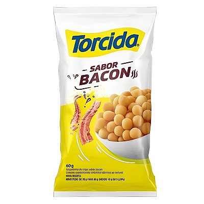 Salgadinho Torcida Sabor Bacon 60g - 24 unidades