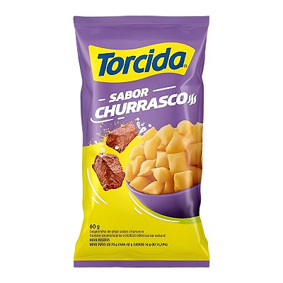 Salgadinho Torcida Sabor Churrasco 60g - 24 unidades