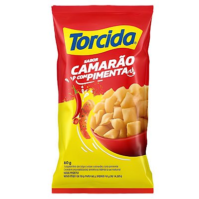 Salgadinho Torcida Sabor Camarão com Pimenta 60g - 24 unidades