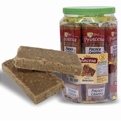 Big Paçoca Caseira 1,6kg - 30 unidades