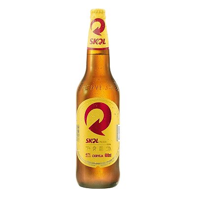 Cerveja Skol Retornável 600ml - 24 unidades