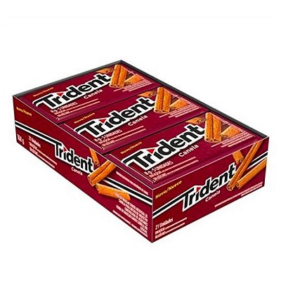 Chiclete Trident Canela 8g - Caixa com 21 unidades