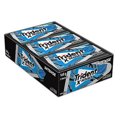 Chiclete Trident XFresh Intense 8g - Caixa com 21 unidades