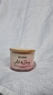 Vela Aromática Verbena 100g – Vidro com Tampa de Madeira