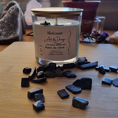 Vela do Signo Libra – Harmonia, Sabedoria /Lápis-lazúli 170g