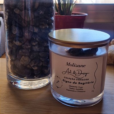 Vela do Signo Sagitário – Expansão, Verdade / Sodalita 170g