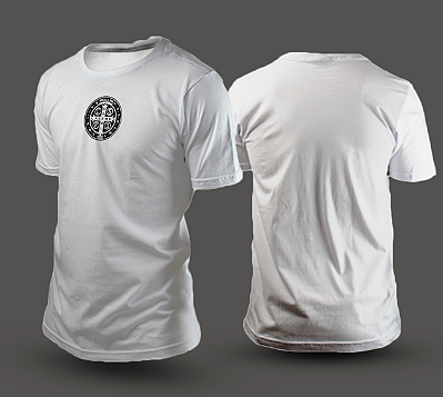 Camiseta Básica Premium 100% Algodão - Medalha São Bento