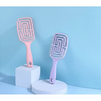 12 Escovas Mágicas Cores Pastel - Desembaraça Sem Quebrar!