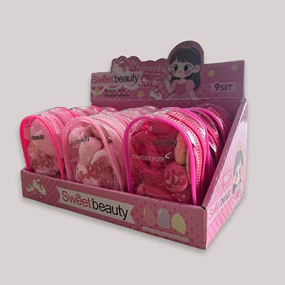 Box 9 Peças Kit Sweet Beauty Bolsinha