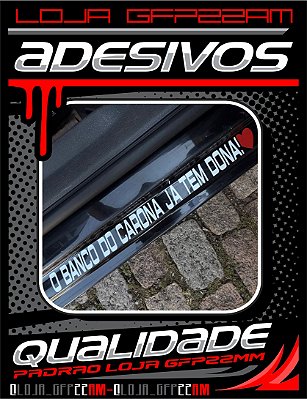 ADESIVO BANCO DO CARONA