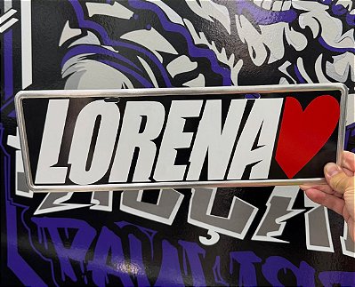 PLACA PERSONALIZADA