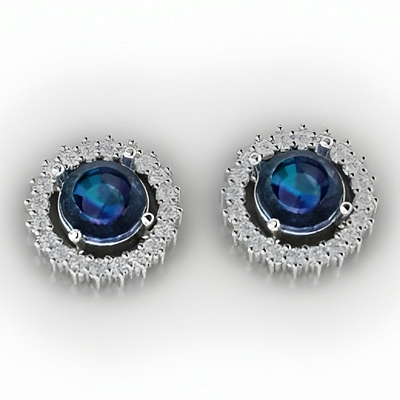 Brinco Gota Vermelha Prata 925 com Zircônias Feminino