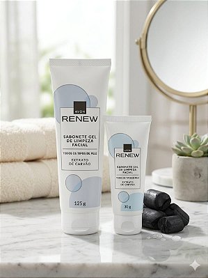 Sabonete Gel Facial Renew Extrato de Carvão 125g