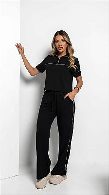 Conjunto Moletim Feminino Casual Confortável