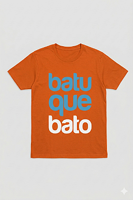 T-shirt Letras Laranja