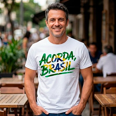 Camiseta Personalizada Acorda Brasil - Personalizada Anti Comunismo
