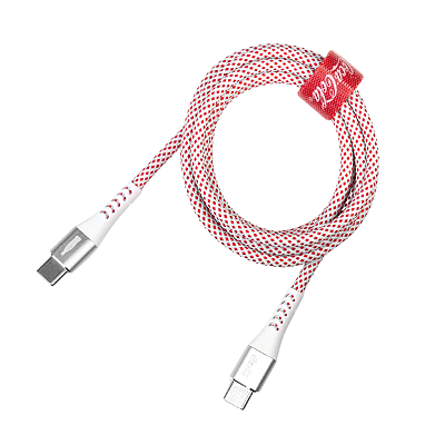 CABO COCA COLA  2X USB-C 1.2M IWILL