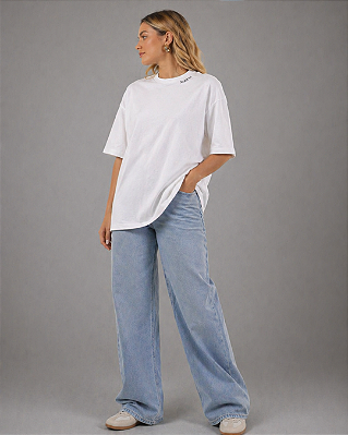 Camisa Oversized Feminina- Branco