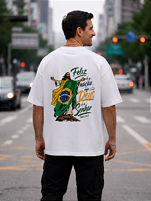 Camisa Oversized Feliz a nação Copa Vintage 2026