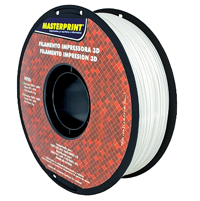 Filamento PETG Branco 1kg 1.75mm Alta Resistência Impressão 3D