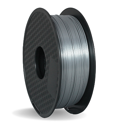 Filamento PLA Silk Prata 1kg 1.75mm Para Impressora 3D Efeito Brilhante