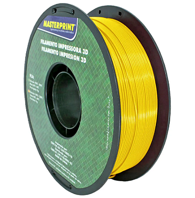 Filamento PLA Amarelo 1kg 1,75mm Para Impressora 3D