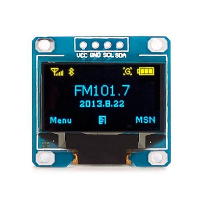 Display OLED 0.96 128x64 I2C SSD1306 Azul Arduino