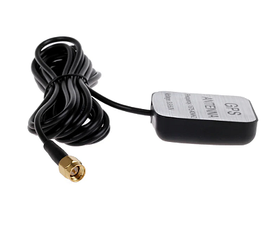 Antena GPS SMA Ativa 3m Base Magnética 1575MHz Neo-6M (Conector Macho)