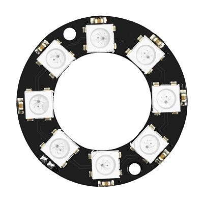 Módulo LED RGB WS2812 5050 Endereçável (Anel 8 LEDs)