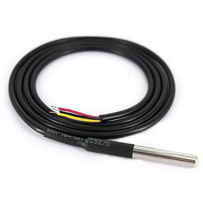 Sensor de Temperatura DS18B20 à Prova D’água (Cabo 1m)