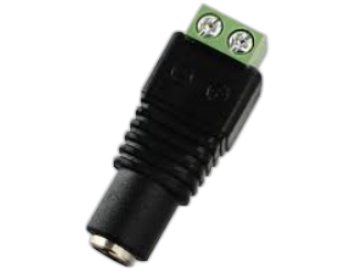 Borne Fêmea com Conector P4 (DC Jack com Borne)