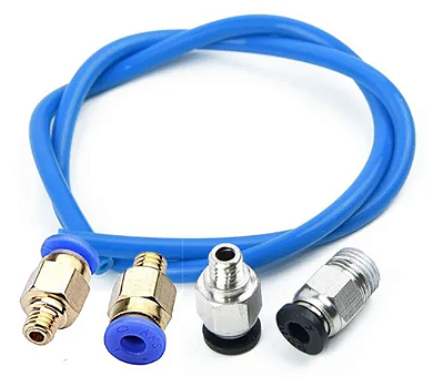 Conector Pneumático PC4-M10 ou PC4-M6 para Tubo PTFE 1,75mm | Bowden Impressora 3D