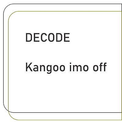 Decode Kangoo imo off