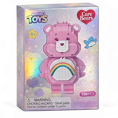 BLOCO MONTAR URSINHO CARINHOSO ROSA 460 PÇS MINISO