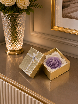 Vela Artesanal Flor Decorativa Premium – Elegância e Sofisticação para Seu Ambiente